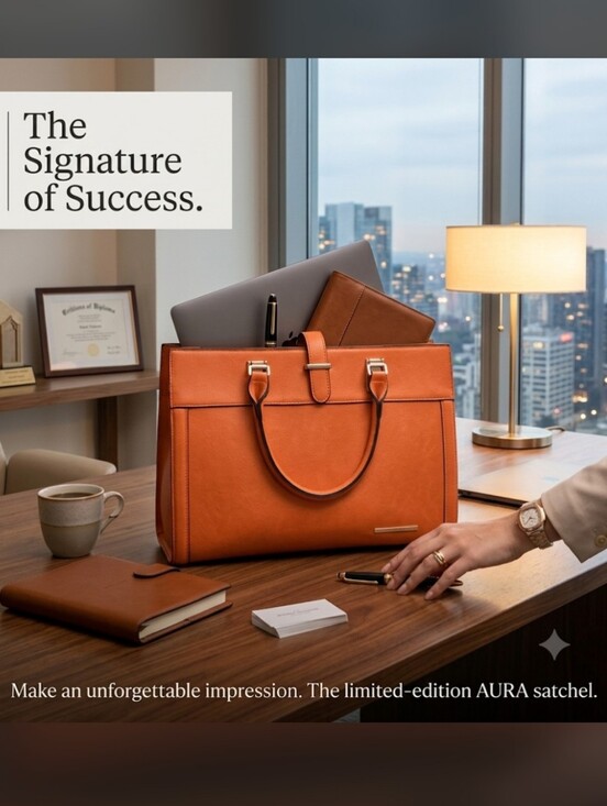 Dasein Handbags - Dasein Women's Orange Structured Tote with Top Handles